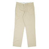 DICKIES Workwear Mens Trousers Beige Slim Straight W34 L32