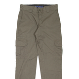 DICKIES Cargo Style Workwear Womens Trousers Green Slim Straight W27 L29