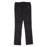 DICKIES Workwear Womens Trousers Black Slim Skinny W26 L27