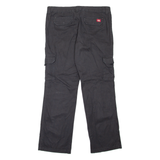 DICKIES Cargo Style Workwear Womens Trousers Black Relaxed Straight W36 L31