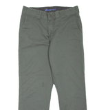 DICKIES Workwear Womens Trousers Green Slim Tapered W32 L29