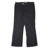 DICKIES Workwear Womens Trousers Black Slim Bootcut W34 L30