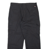 DICKIES Cargo Style Workwear Mens Trousers Black Relaxed Straight W38 L32