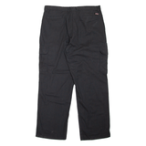 DICKIES Cargo Style Workwear Mens Trousers Black Relaxed Straight W38 L32