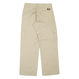 DICKIES Cargo Style Workwear Mens Trousers Beige Relaxed Straight W30 L30