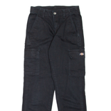 DICKIES Cargo Style Workwear Womens Trousers Black Regular Tapered W26 L29