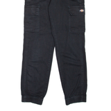 DICKIES Cargo Style Workwear Womens Trousers Black Regular Tapered W26 L29