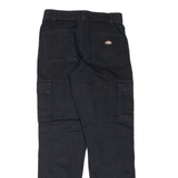DICKIES Cargo Style Workwear Womens Trousers Black Regular Tapered W26 L29