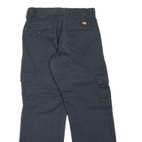 DICKIES Cargo Style Workwear Mens Trousers Black Relaxed Straight W30 L30