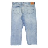 LEVI'S 501 Jeans Distressed Mens Blue Regular Straight Stone Wash W33 L25