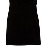 DANIELLE CASEY Womens Shift Dress Beige Velvet 90s Sleeveless Midi M