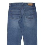 CALVIN KLEIN JEANS Womens Jeans Blue Relaxed Straight Stone Wash W32 L28