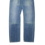 GUESS JEANS Womens Jeans Blue Regular Straight Stone Wash W31 L34