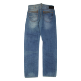 GUESS JEANS Womens Jeans Blue Regular Straight Stone Wash W31 L34