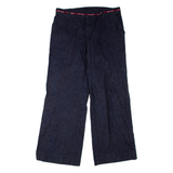 DKNY Womens Jeans Blue Regular Wide-Leg W32 L32