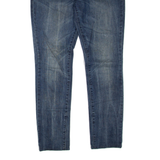 LEVI'S Demi Curve Belted Womens Jeans Blue Regular Skinny Stone Wash W29 L31