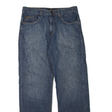 CALVIN KLEIN JEANS Womens Jeans Blue Regular Straight Stone Wash W32 L32