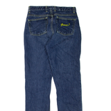 GUESS JEANS Womens Jeans Blue Regular Straight W28 L32