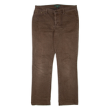 LAUREN RALPH LAUREN Womens Jeans Brown Regular Bootcut W34 L32