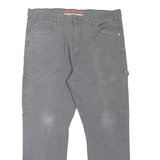 DICKIES Carpenter Workwear Mens Jeans Grey Regular Straight W38 L30