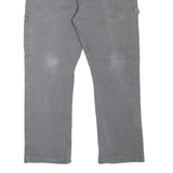 DICKIES Carpenter Workwear Mens Jeans Grey Regular Straight W38 L30