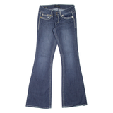 YMI Womens Jeans Blue Regular Flared Stone Wash W28 L34