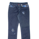 ASHIGARU Womens Jeans Blue Regular Straight W32 L33