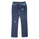 ASHIGARU Womens Jeans Blue Regular Straight W32 L33