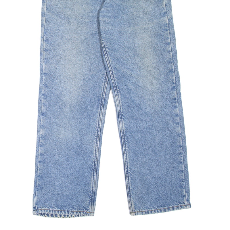 CARHARTT Fleece Lined Workwear Mens Jeans Blue Straight Stone Wash W28 L29