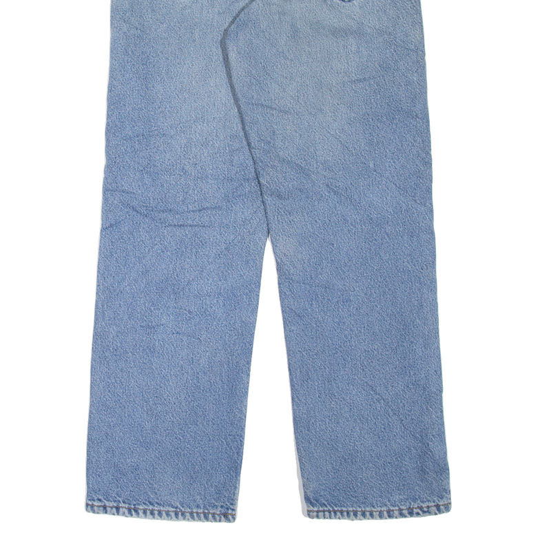 CARHARTT Fleece Lined Workwear Mens Jeans Blue Straight Stone Wash W28 L29