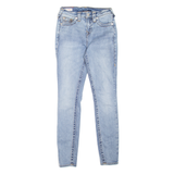 TRUE RELIGION Jennie Curvy Womens Jeans Blue Slim Skinny Stone Wash W26 L28