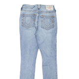 TRUE RELIGION Jennie Curvy Womens Jeans Blue Slim Skinny Stone Wash W26 L28