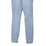TRUE RELIGION Jennie Curvy Womens Jeans Blue Slim Skinny Stone Wash W26 L28