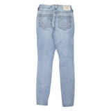 TRUE RELIGION Jennie Curvy Womens Jeans Blue Slim Skinny Stone Wash W26 L28