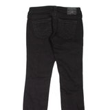 TRUE RELIGION Gwen Distressed Womens Jeans Black Slim Skinny W26 L29