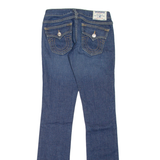 TRUE RELIGION Billy Womens Jeans Blue Slim Straight Stone Wash W26 L34