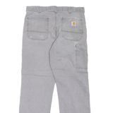 CARHARTT Workwear Mens Jeans Grey Relaxed Tapered W33 L30