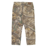 WRANGLER Realtree Woodland Camo Mens Jeans Beige Relaxed Tapered W38 L30