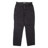 LEVI'S Premium 70's High Waist Womens Jeans Black Slim Straight W30 L29