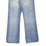 CARHARTT Workwear Mens Jeans Blue Relaxed Bootcut Stone Wash W33 L32