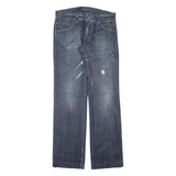 D&G Distressed Womens Jeans Blue Regular Straight W32 L34