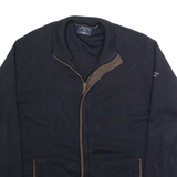 YACHTING COLLECTION BY WINS Mens Track Jacket Blue Knit Wool L