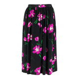 JOY TRIXI SCHOBER Womens A-Line Skirt Black Knee Length Floral S