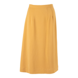 Womens A-Line Skirt Orange Midi S