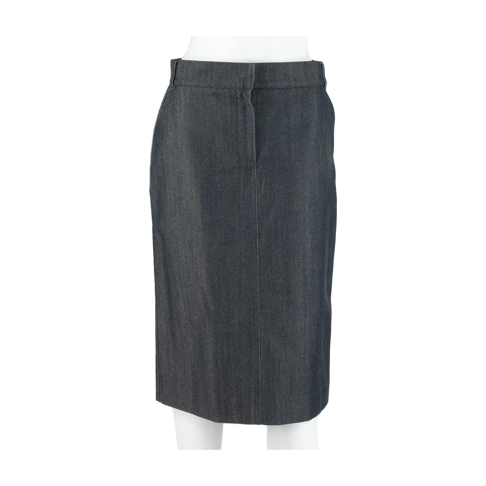 LOUIS VUITTON Womens Straight Skirt Blue Midi Corduroy M