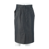 LOUIS VUITTON Womens Straight Skirt Blue Midi Corduroy M