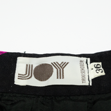 JOY TRIXI SCHOBER Womens A-Line Skirt Black Knee Length Floral S