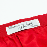 COUTURE LIELENA BERN Womens Pleated Skirt Blue Midi Floral S