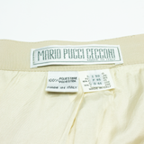 MARIO PUCCI CECCONI Womens Pencil Skirt Beige Knee Length M
