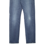 LEVI'S 502 Jeans BIG E Mens Blue Regular Tapered Stone Wash W32 L34